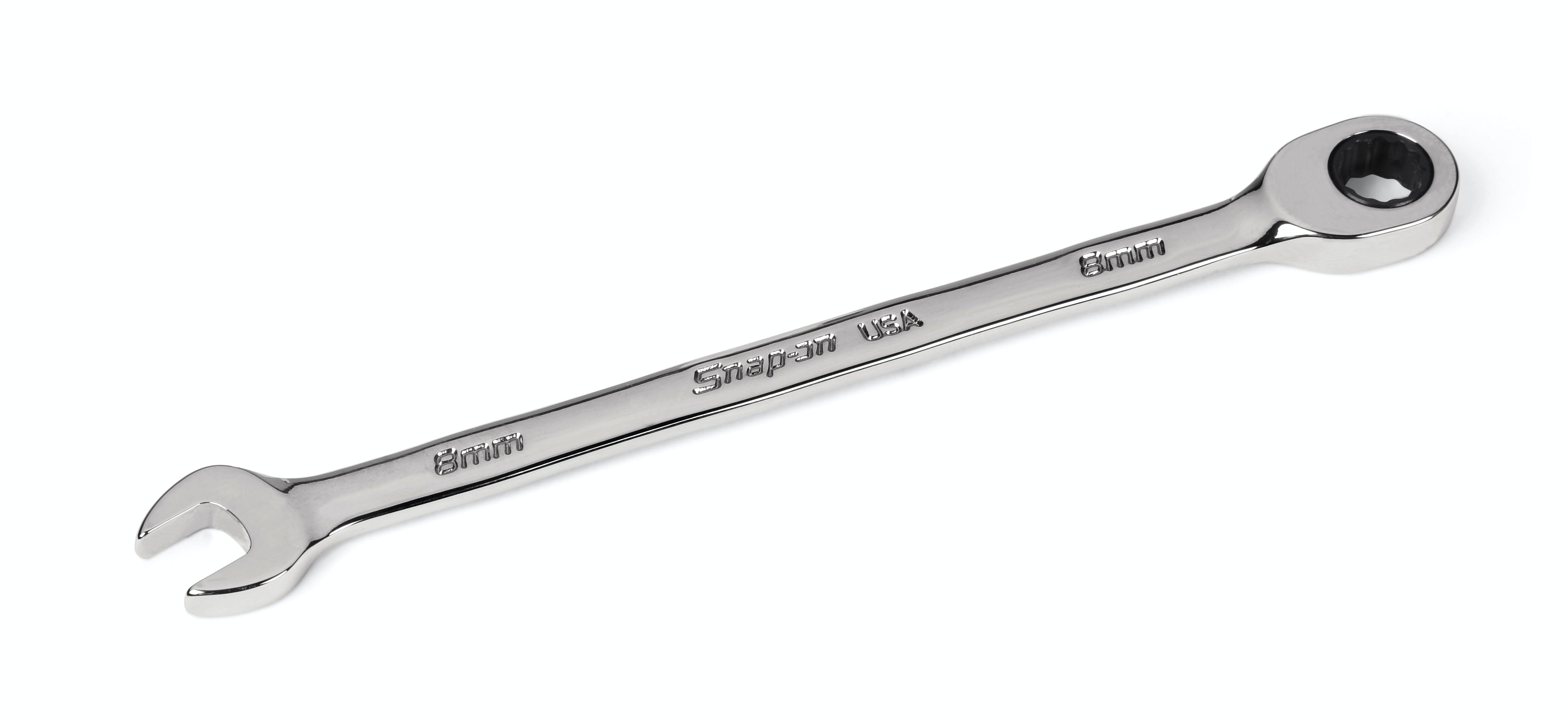 8 mm 12-Point Metric 0° Offset Ratcheting Combination Wrench | OXRM8A 8 mm 12-Point Metric 0° Offset Ratcheting Combination Wrench | OXRM8A